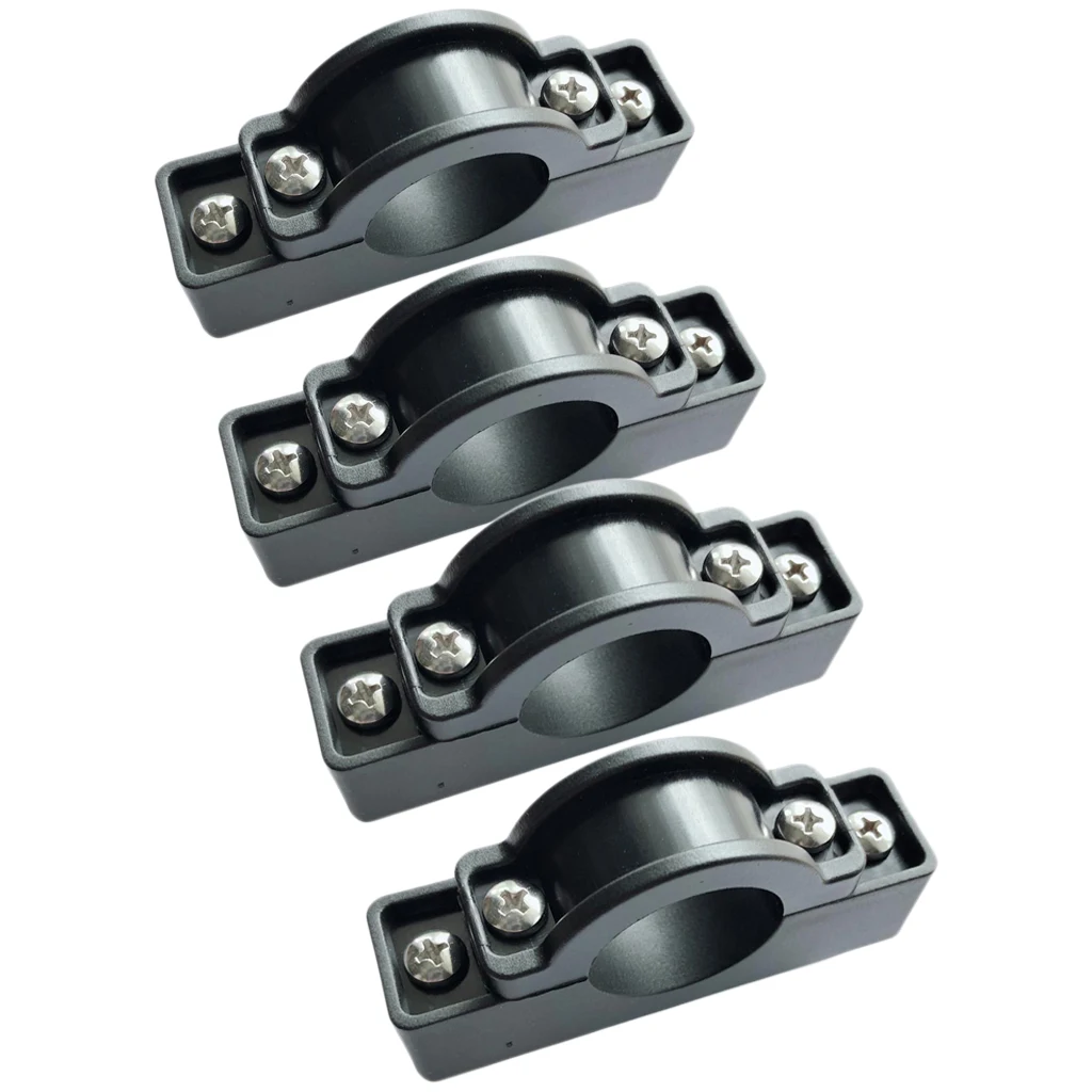 4pcs Fishing Boat Kayak Motor Mounting Bracket Holder Float Pole Clamp Clip