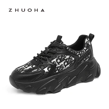 

2020 Fashion Women Sneakers Chunky Vulcanize Shoes Platform Ugly Shoes Thick Sole Running Casual Shoe Ladies Luxury