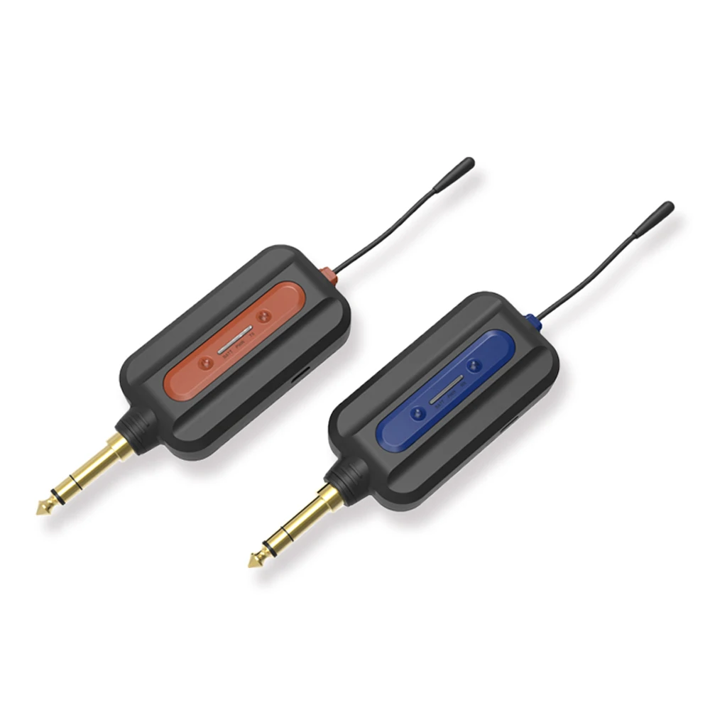 UHF беспроводной аудио передатчик приемник Система USB Перезаряжаемый pick Up для электрогитары бас музыкальный инструмент аксессуар