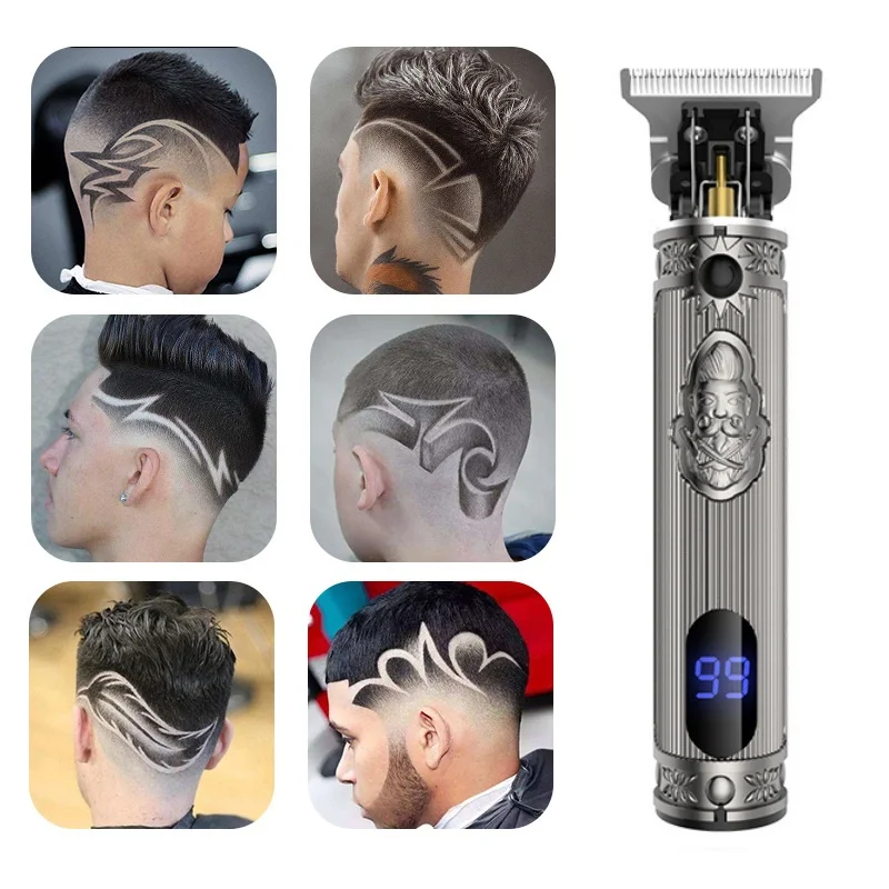 

Professional Men's Hair Trimmer Clipper 0mm Baldheaded Cutter Beard Shaving Precision Finishing Hair Cutting Machine Adult Kid