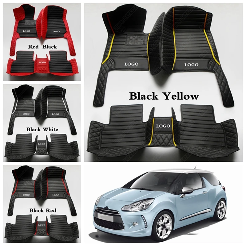 Пользовательские автомобильные коврики для DS все модели DS5 DS6 DS7 DS4S DS5LS DS3 DS4 любую