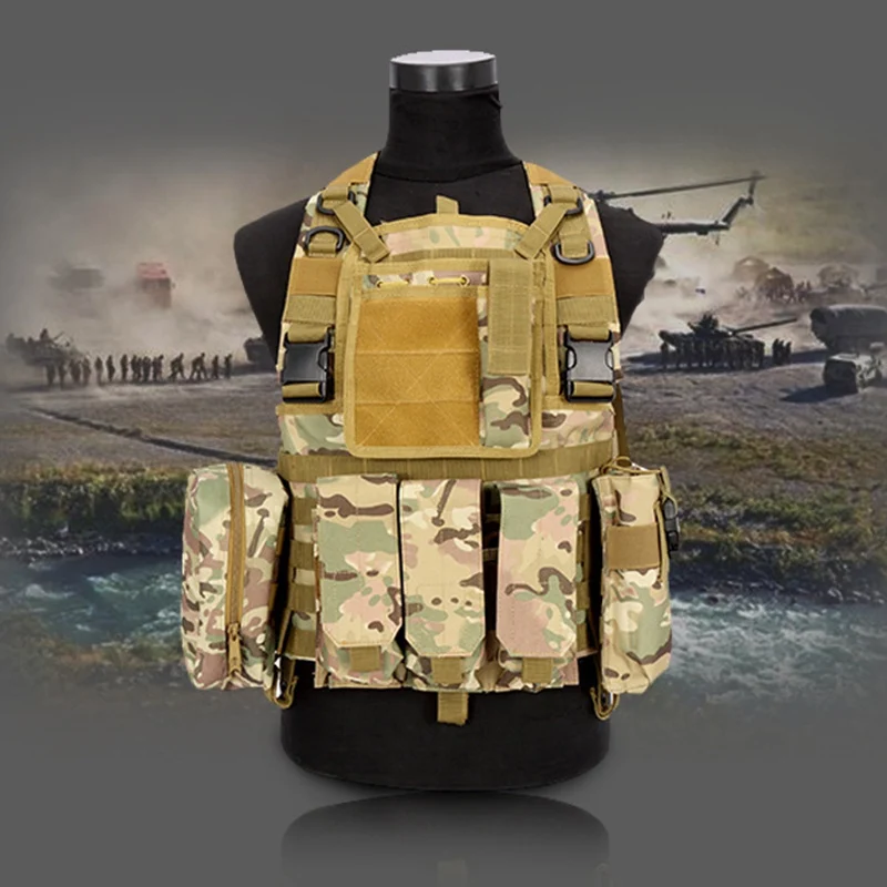 Открытый военный тактический жилет нейлон Molle камуфляж охотничий жилет прочный стрельба страйкбол Пейнтбольные жилеты