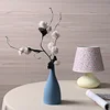 Simple Home Accessories Ornaments European Frosted Blue Black Ceramic Vases Flower Insert Crafts  Decorativos Moderno 4