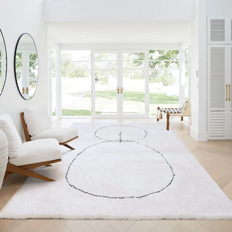 

Thick Moroccan Fluffy Rug Home Carpets For Living Room Sofa Coffee Table Floor Mat Modern Nordic Bedroom Carpet Warm Kids Tatami