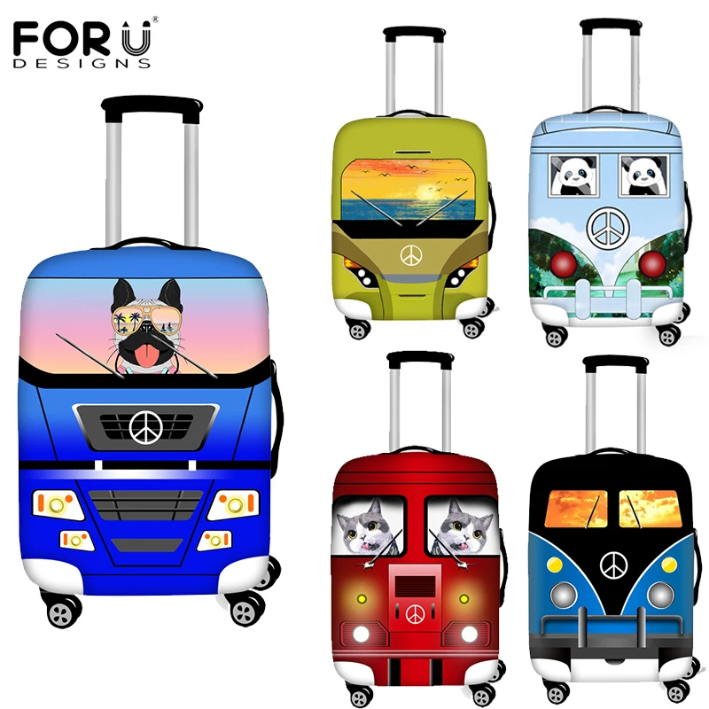 FORUDESIGNS/Мультяшные автомобильные аксессуары для путешествий, чемодан для багажа, защитная Пылезащитная эластичная Защитная крышка для тележки, 18 дюймов-32 дюйма
