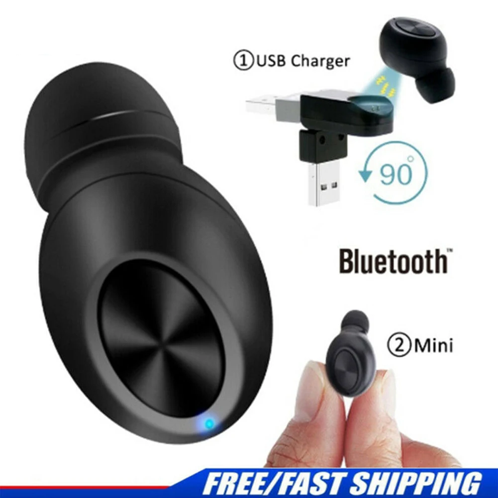 1 шт. Bluetooth 4,2 мини стерео беспроводные наушники с шумоподавлением Магнитная гарнитура для автомобиля HIFI usb зарядка Спорт портативная музыка