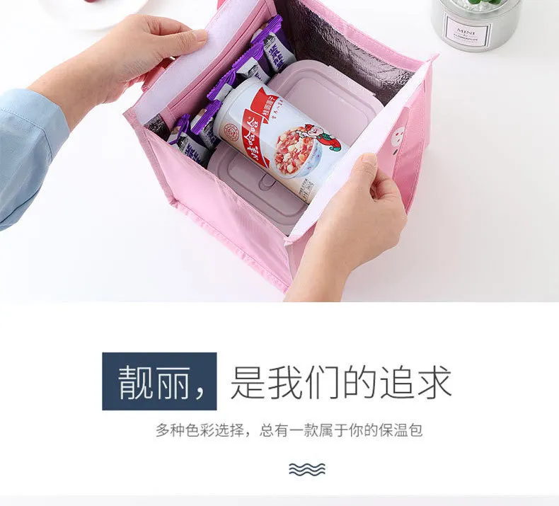 Ручная Холщовая Сумка Bento Box, студенческий контейнер для хранения ланча, для пикника, большой объем, на вынос, холодная изоляция, алюминиевая фольга, изолированная