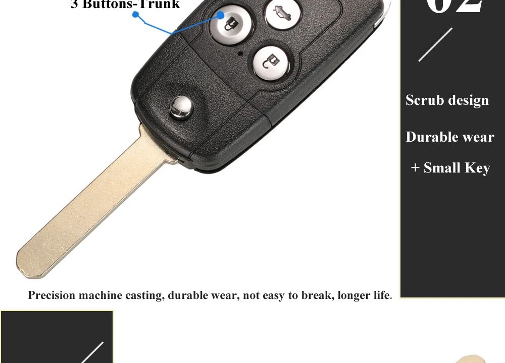 Keyforkess 2/3/4 Bottoni Auto di Vibrazione A Distanza Chiave Borsette Fob Fit per Honda Acura Civic Accord Jazz CRV HRV chiave di Custodia di Ricambio 13 Keyforkess 2/3/4 Bottoni Auto di Vibrazione A Distanza Chiave Borsette Fob Fit per Honda Acura Civic Accord Jazz CRV HRV chiave di Custodia di Ricambio - H7d7bf11b261341d8a9d9247c5451646eP