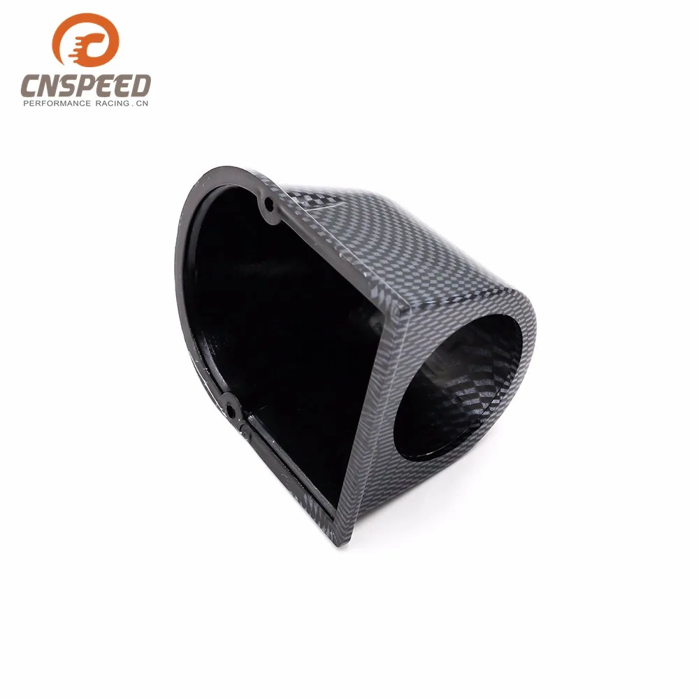 

2-Inch 52mm Modified Instrument Carbon Fiber Dashboard Cover Single Bore Black And White with Pattern Carbon Pattern Instrument