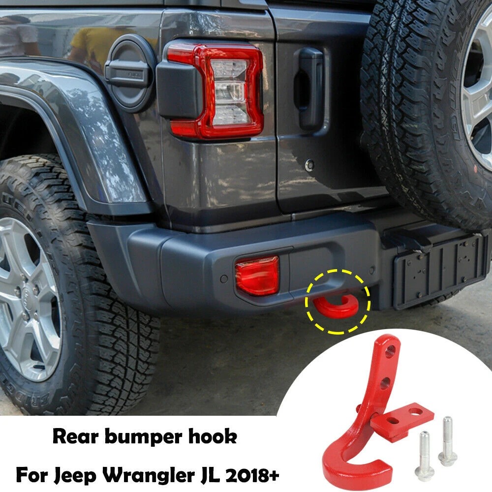 For Jeep Wrangler JL 20182021 Rear Tow Hook Rear Bumper Tow Hook Left
