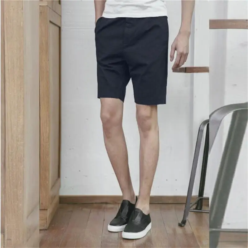 Men's Leisure Shorts Summer New Black European And American Style Loose And Simple Fashion Street Patted Youth Suit Pants Shorts