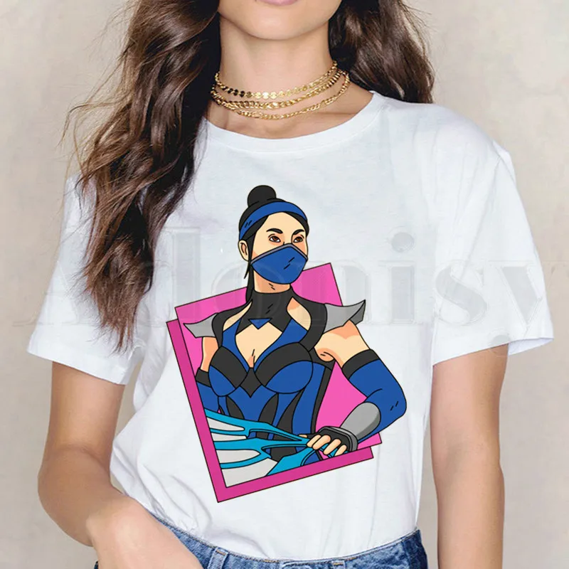 

Mortal Kombat Cool Boy Girl Game MK Women T Shirt Harajuku Female Short Sleeve T-shirt Summer Tshirt Clothes