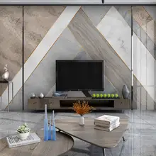 Пользовательские современные творческие геометрические Мраморные ТВ обои для рабочего стола