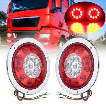 

LED Light Rear Light Super Bright Taillight Replacement Signal Lamp DC 12/24V 1Pair Universal