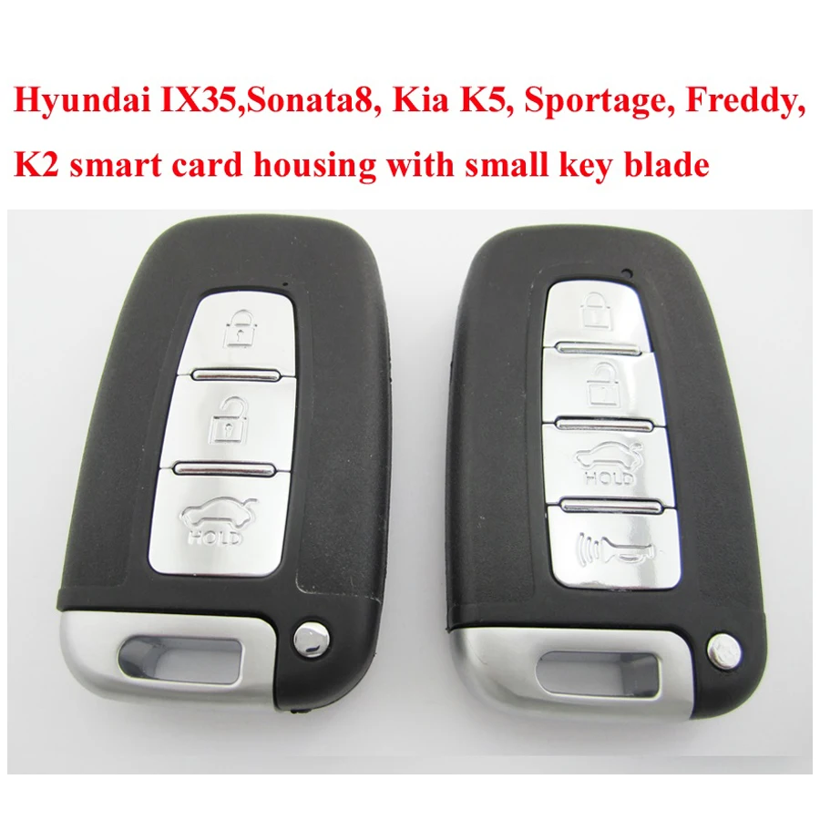 

replacement key HyundaSonata8/IX35/ KiaK5/Sportage/Freddy/K2 smart card housing with small key blade