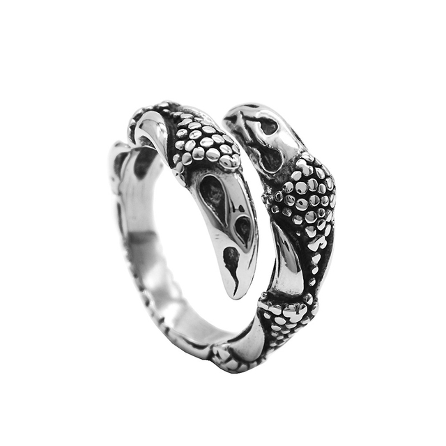 Punk Opening Resizable Dragon Claw Rings Steampunk Hip Hop Personality Finger Jewelry Men Women Alloy Rings