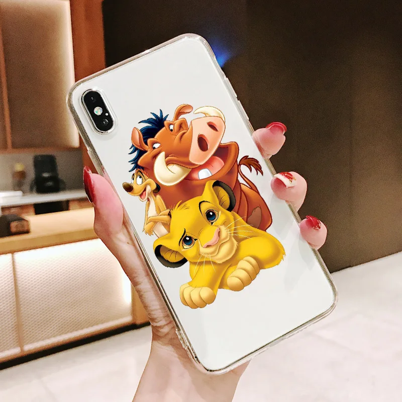 Король Лев simba Pumba Hakuna Matata Мягкий силиконовый чехол для телефона для iPhone 11 11Pro 5 5S SE 6 6S 6 7 8Plus Max XS XR X 10 - Цвет: TPU