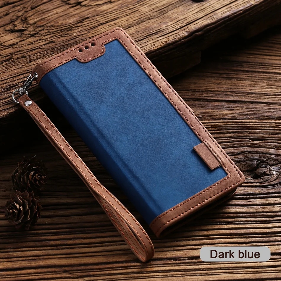 Retro Bao Da Cho Xiaomi Mi 9 9T Note10 Lite A3 Redmi Note 7 8 8T Pro 10 k20 Lật Thẻ Từ Giá Đỡ Ví Điện Thoại Da phone cases for xiaomi