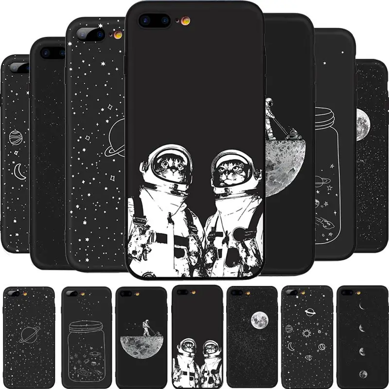 

Ultra Slim Painted Space Moon Matte Soft TPU Phone Case for Samsung Galaxy J7 S6 S7 S7Edge S8 S8 Plus S9 S10 S10e Note 8 Note 9