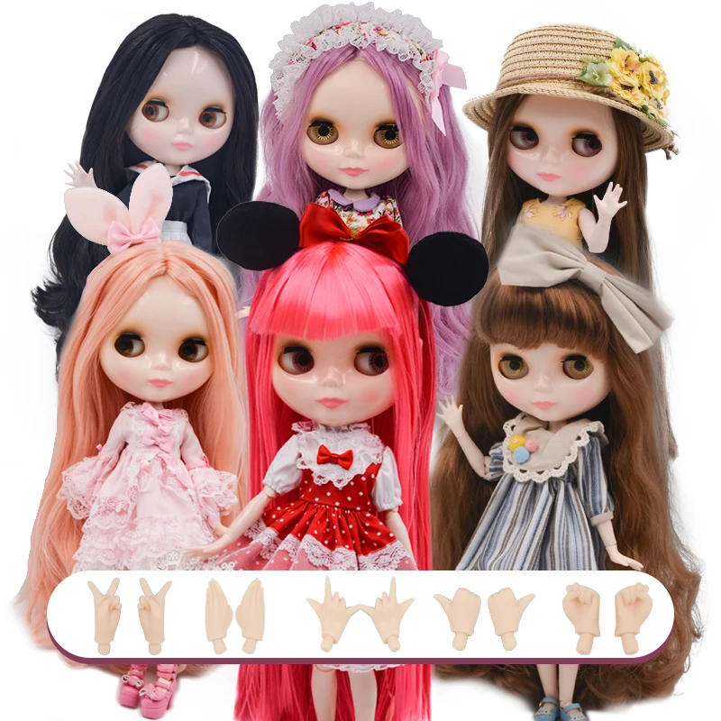 

Neo Blyth Doll NBL Customized Shiny Face,1/6 BJD Ball Jointed Doll Ob24 Doll Blyth for Girl, Toys for Children NBL02