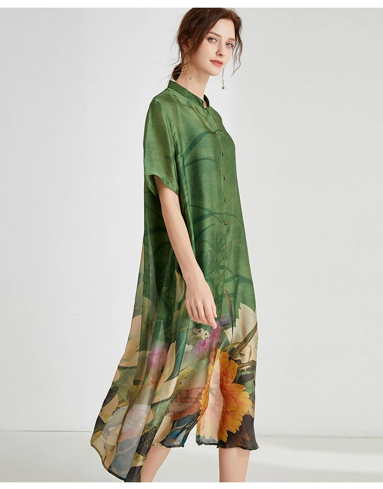 high neck dress with cardigan