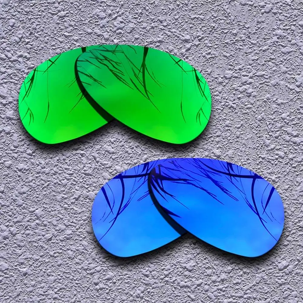 Green-Purple 2 пары поляризованных сменных линз для солнцезащитных очков Oakley Crosshair S-несколько вариантов - Цвет линз: Green-Purple