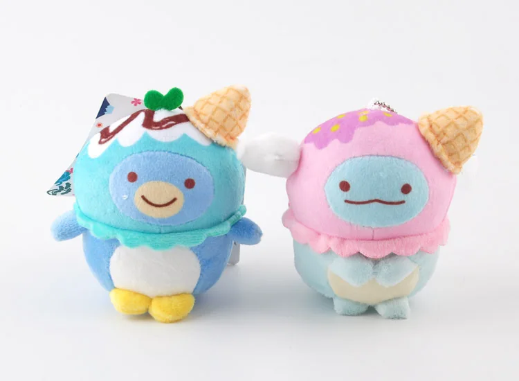 9 см Kawaii Sumikko San-X угловой био плюшевый брелок игрушки-брелоки креативные мягкие сумки рюкзак брелок с фигурками из мультфильмов держатель подарок