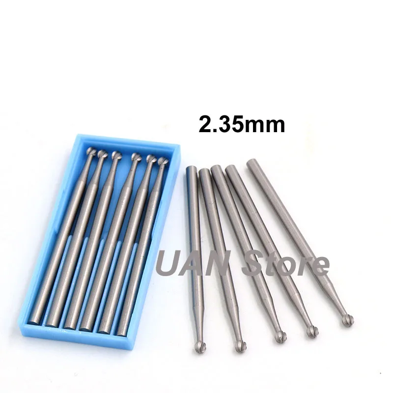 

6pcs/set Tungsten Steel Spherical Milling Bits Plastic Box Nuclear Wood Dental Jewelry Carver High-speed Rotating ToolAccessorys