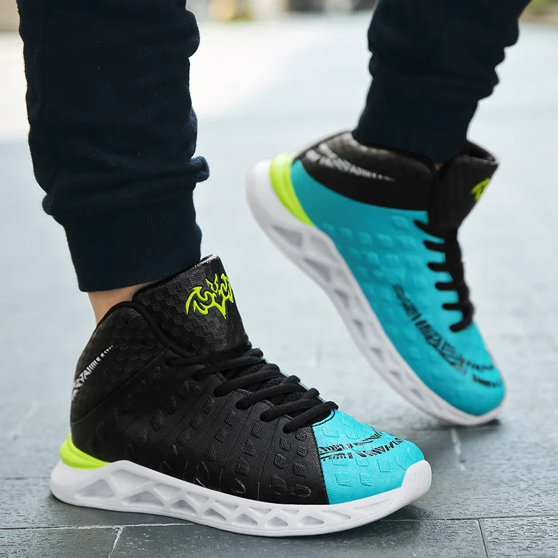 

2020 New Basketball Shoes Kids Anti Slip Sport Boy Shoes Comfortable Kids Walking Sneakers Good Quality Boy Luxury Brand Shoes