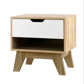 

Artiss Bedside Table Drawer Nightstand Shelf Cabinet Storage Lamp Side Wooden With Large Storage Space Easy Clean Nightstand A2