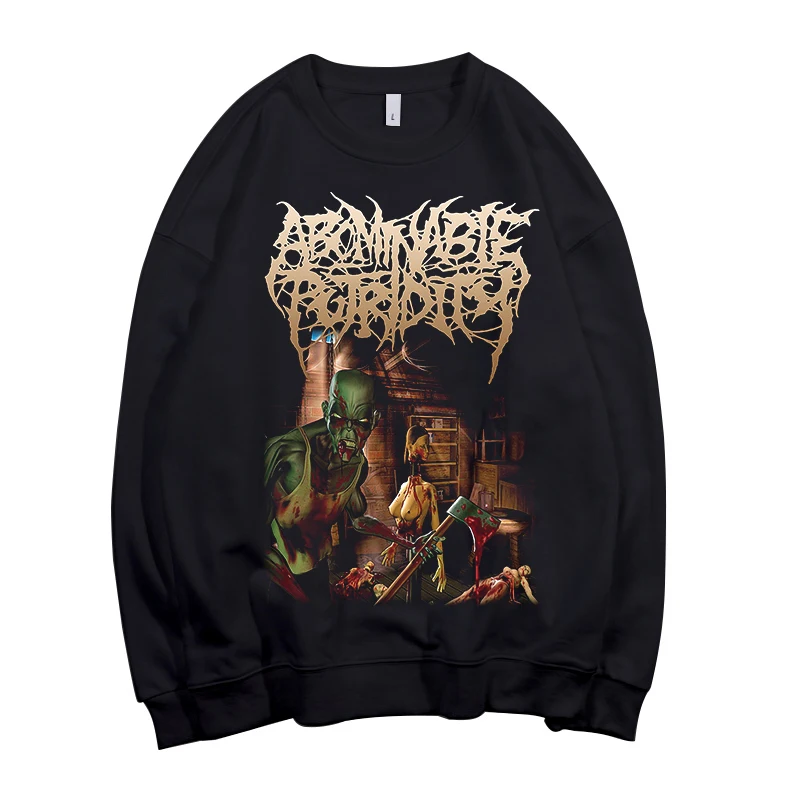 6 Дизайнов Abominable putridity Pollover Толстовка Рок толстовки Панк Рокер sudadera уличная флисовая оболочка куртка верхняя одежда - Цвет: 4