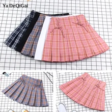 Новая летняя женская плиссированная юбка в Корейском стиле, элегантная плиссированная юбка с завышенной талией, для соревнований, для девочек, для отдыха