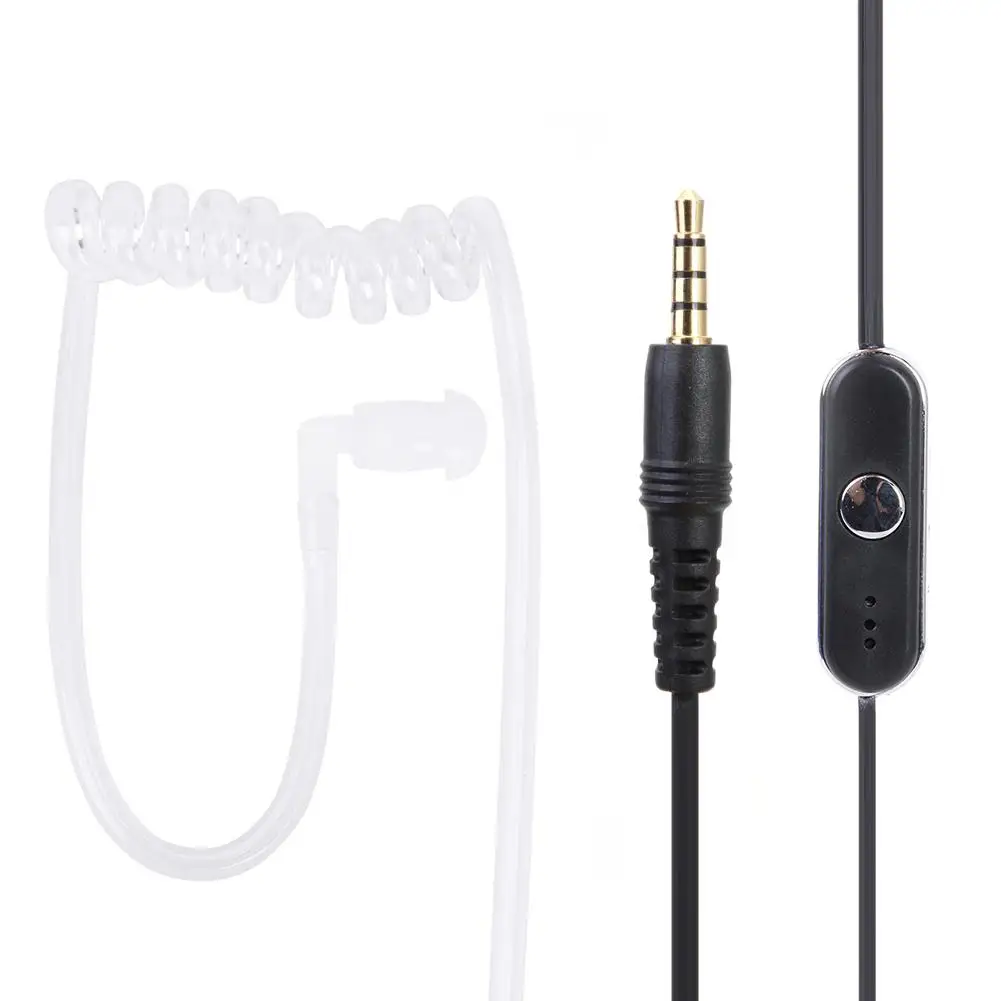 

3.5mm Single Air Acoustic Tube Earphone Mic Headset In-ear for Xiaomi Walkie Talkie Two Way Radio Dropshipping
