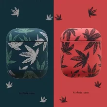 Модный кленовый жесткий наушник чехол для Apple AirPods чехол Роскошный Bluetooth чехол для наушников Airpods 1/2 защитный чехол