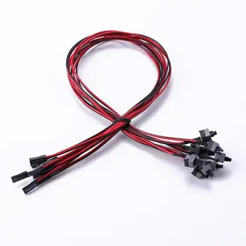 

10pcs/lot 45cm Power Cable Computer Host Switch Line Restarting Power Line AXT Computer Chassis Power Switch Line Power Line