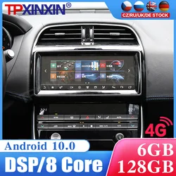 Reproductor Multimedia de vídeo y navegación GPS para coche, dispositivo con pantalla estilo Tesla de 128G, Android 10, 2Din, dvd, Para Jaguar XE XEL
