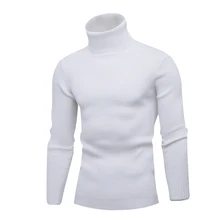 WENYUJH 2019 New High Quality Turtleneck Sweater Men Fashion Solid Knitted Sweaters Casual Slim Pullover Male Double Collar Tops WENYUJH 2019 New High Quality Turtleneck Sweater Men Fashion Solid Knitted Sweaters Casual Slim Pullover Male Double Collar Tops