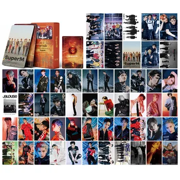 

54 Pcs/Set KPOP Super M Photocard Album Self Made Paper Lomo Card High Quality Photo Poster Fans Gift Collection Stationery Set