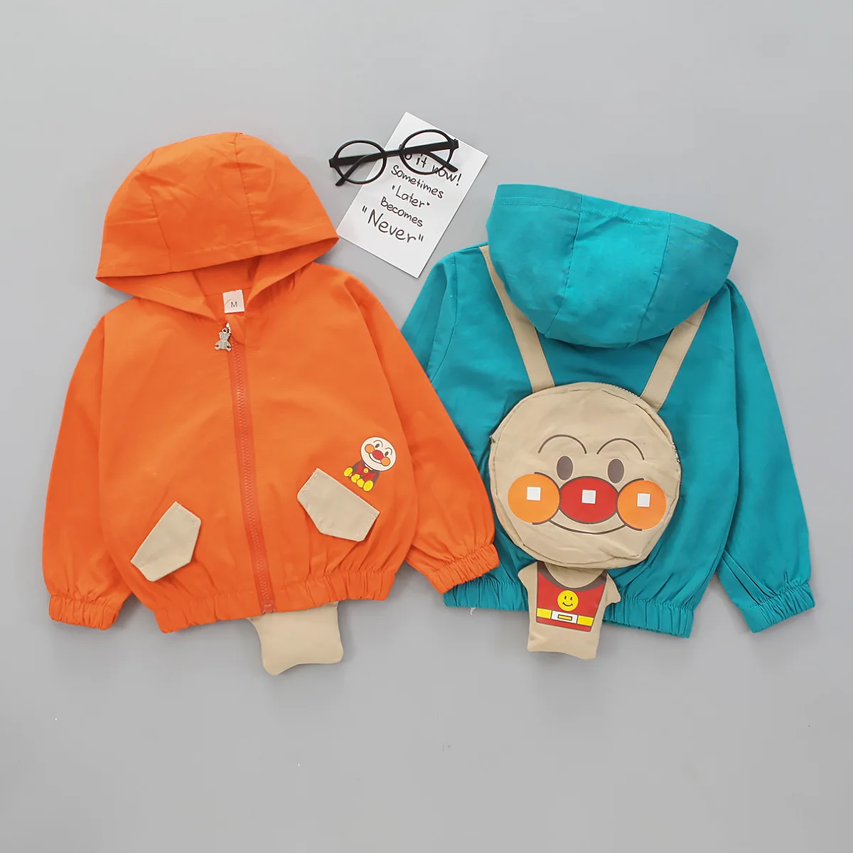 

2019 Fashion Autumn Clothing Children Baby BOY'S Girls One-Piece Solid Color Clown Coat Korean-style Cartoon Pattern Tops