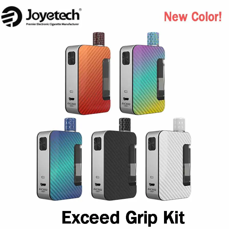 

New Original Joyetech Exceed Grip Kit 20W Grip Box MOD 4.5ml/2ml Pod Cartridge With 1000mAh Built-in Battery Childproof Kit Vape