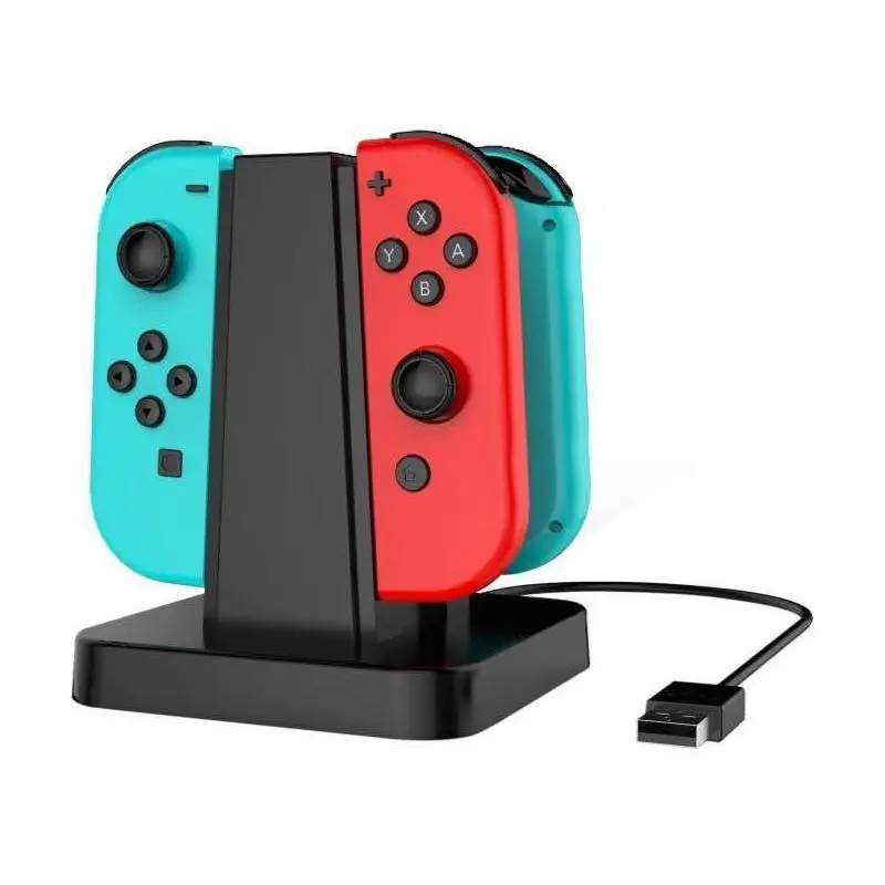 ABKT-4 в 1 USB зарядная станция для nintendo Switch Joy-con, usb зарядная док-станция с Светодиодный индикатор