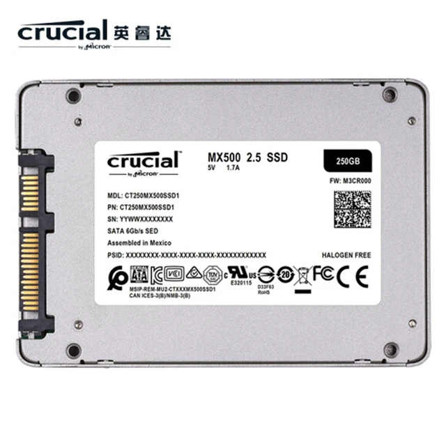 Ssd Crucial Mx500 500gb Sata 3 560 510 3d Nand - Mx500 250gb 500gb 1tb 2tb  4tb - Aliexpress