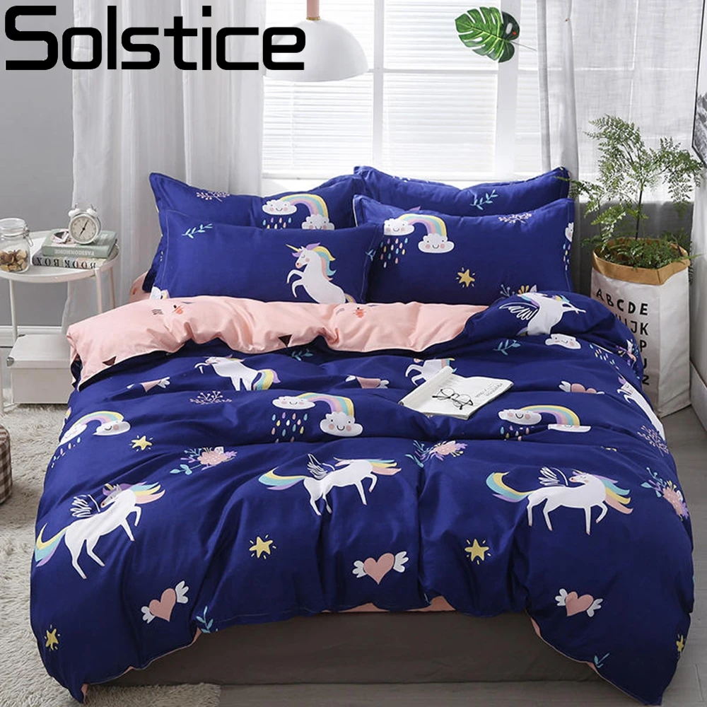

Solstice Home Textile Cartoon Fox 3/4pcs Bedding Sets Children's Beddingset Bed Linen Duvet Cover Bed Sheet Pillowcase/bed Set