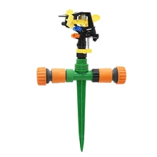 Garden Rotating Nozzles With Nozzle Holder Rocker Sprinkler Adjustable Angle Water Nozzles Irrigation Lawn