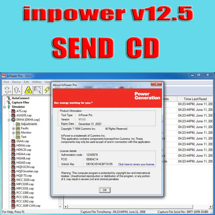 v12.5 send cd Горячая Inpower Pro V12.5+ активированный разблокированный+ Последние PGA файлы(Калибровочные файлы)+ установка видео - Цвет: v12.5 send cd