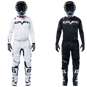 

New MX Annex Gear Set Top Motocross Kit Motorcycle Jersey And Pants Mountain Bike MTB ATV Jersey Set Black White