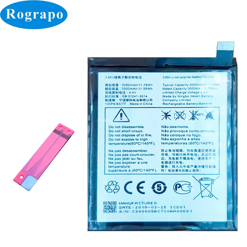 Original3060mAhReplacementMobilePhoneBatteryForAlcatel1S201950245024A5024D5024F