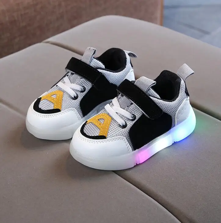 Детский светодиодный lightr спортивные кроссовки для детей, для маленьких девочек и мальчиков, светодиодный, светящиеся кроссовки для бега, высококачественная повседневная обувь