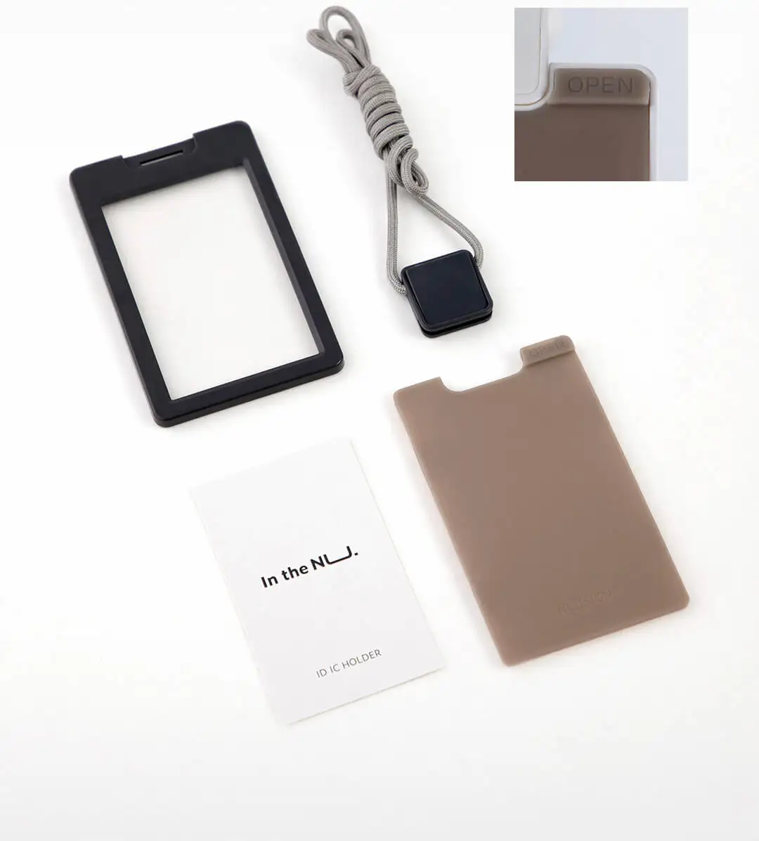 Xiaomi MUSIGN чехол для ID карты Гладкий минималистский закругленный край прессованная Скоба нейлон Lanyar для умного дома