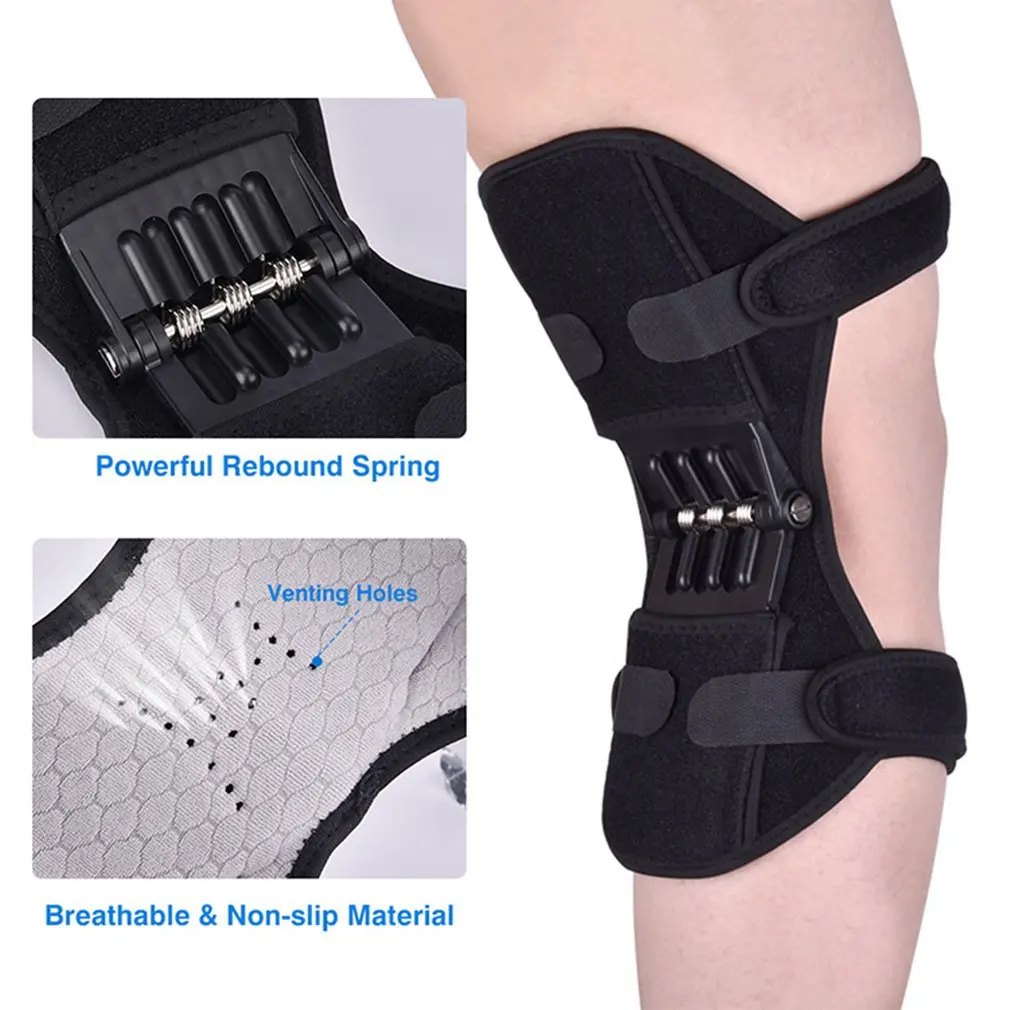 

Joint Support Device Brace Knee Pads Booster Lift Squat Sports Power Spring Force Running Knee Booster